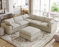 ATUNUS USA in Stock Drop Shipping Cloud Sofa Living Room Furniture Nordic Black White Grey Modular Sectional Couch Sofa Set