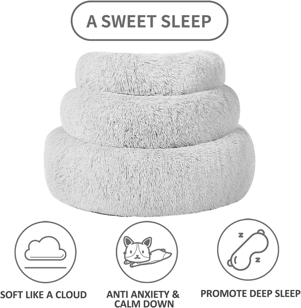 Calming Dog Beds Large Dogs, Anxiety Dog Beds Medium Dogs, 24''