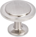 Satin Nickel Kitchen Cabinet Knobs - 1 1/4 Inch round Drawer Handles - 30 Pack of Kitchen Cabinet Hardware