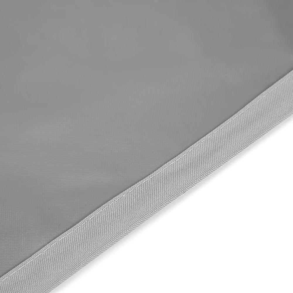 round Vinyl Outdoor Dining Table Furniture Cover in Gray