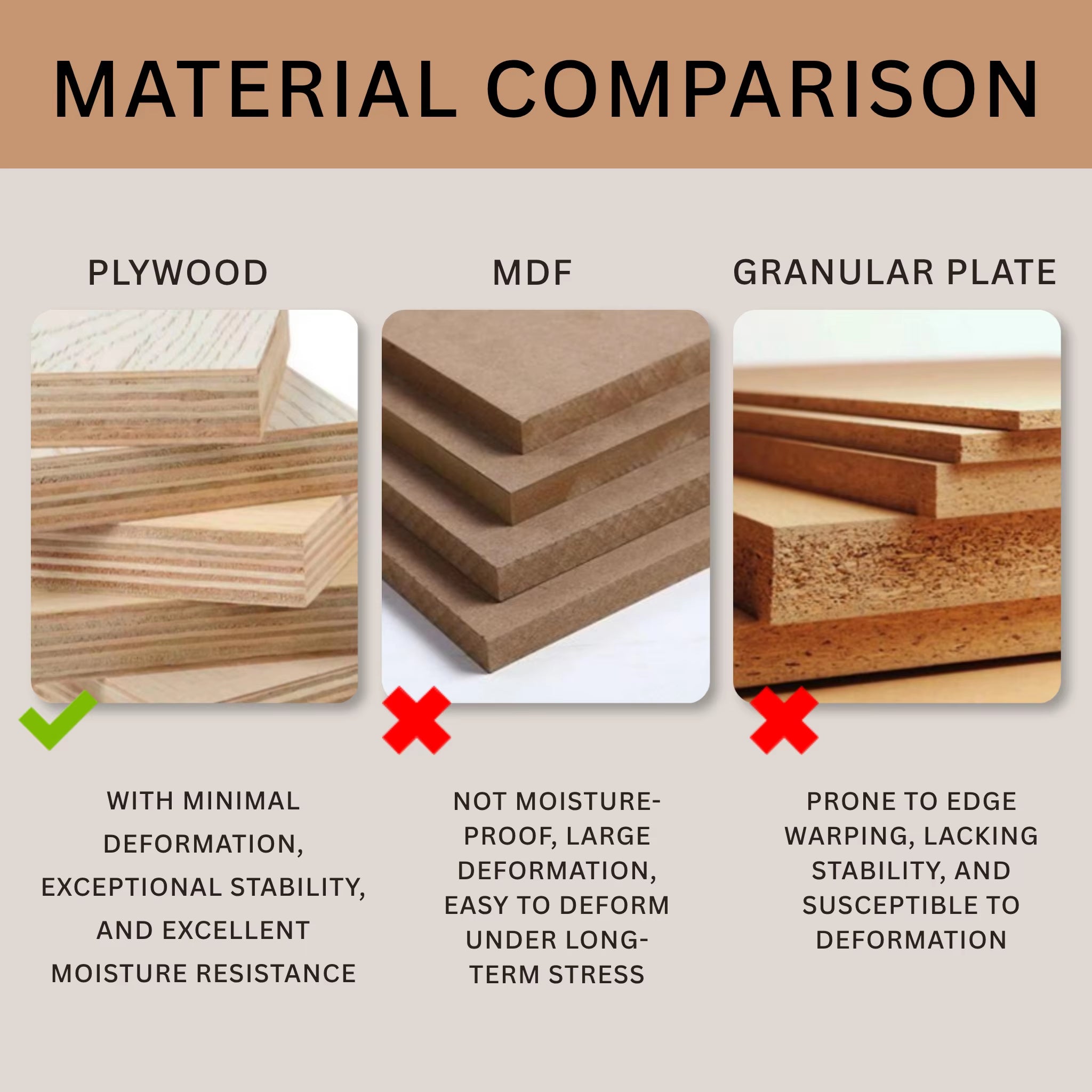 48 Inch Natural Oak Fluted Floating Bathroom Vanity Plywood Sintered Stone Countertop Ceramic Basin US Local Stock Homein