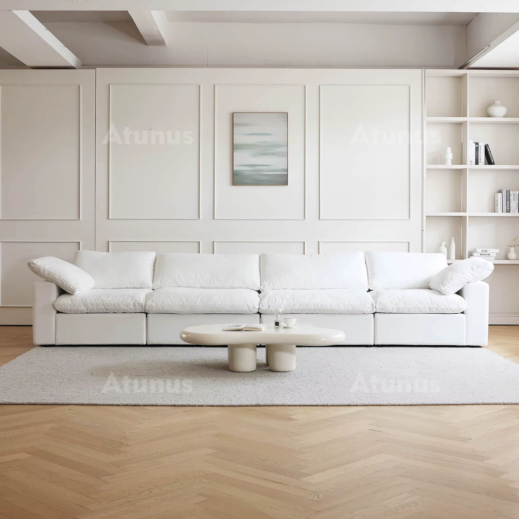 ATUNUS USA in Stock Drop Shipping Cloud Sofa Living Room Furniture Nordic Black White Grey Modular Sectional Couch Sofa Set