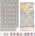 Premium Turkish Beach Towel – 35"X67" Lightweight Quick Dry Towel – 100% Cotton Sand-Free Turkish Towels – Vintage Dark Grey